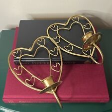 Heart brass plated for sale  Shipping to Ireland