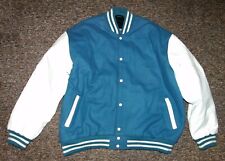 STEWART & STRAUSS / vintage MENS blue varsity Letterman button-up Jacket. 4XL na sprzedaż  PL