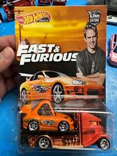 HOT WHEELS TRANSPORT FAST & FURIOUS 94 TOYOTA SUPRA TOONED & FAST BED HAULER R/R for sale  Shipping to South Africa