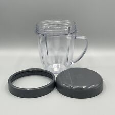 Used, NutriBullet Replacement Short Cup With Handled Comfort Lip Ring Stay Fresh Lid for sale  Shipping to South Africa