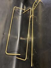 Vintage Brass rectangle Shower Curtain Rod w riser for Clawfoot Tub missing part for sale  Shipping to South Africa