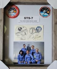 STS-7 Tripulación Completa Firmado con Pantalla Transbordador Espacial SALLY RIDE CERTIFICADO COLUMBIA NASA segunda mano  Embacar hacia Argentina
