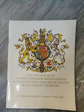 prince charles investiture for sale  MANCHESTER