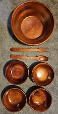 7 set bowl wood piece for sale  Davenport