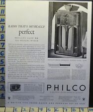 1934 PHILCO 201X RECEPTOR DE RÁDIO SOM HI-FI MÚSICA DANÇA CANTO ANÚNCIO L78 comprar usado  Enviando para Brazil