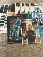 Newcastle united programmes for sale  NORTH SHIELDS