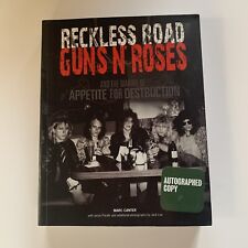 Fotos e entrevistas assinadas pelo Guns N Roses Reckless Road livro Slash Axl Rose 1985   comprar usado  Enviando para Brazil