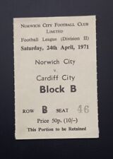 Norwich city cardiff for sale  NORWICH