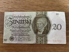 Used, ***20 Reichsmark banknote *** 1924 *** Udr. E *** Series D *** for sale  Shipping to South Africa