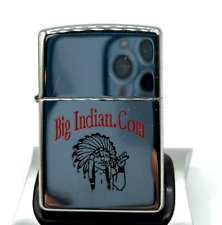 2002 Zippo Advertisement BIG INDIAN.COM Big Indian Smoke Shop Near Mint Unstruck for sale  Carrollton