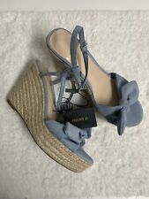 Sandálias femininas Forever 21 wedges camurça sintética azul bebê tamanho US9 novas comprar usado  Enviando para Brazil