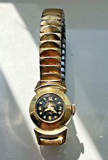 Usado, Lady Elgin Black Knight 14K GF relógio de pulso pirâmide cristal pulseira Gemex não testada comprar usado  Enviando para Brazil