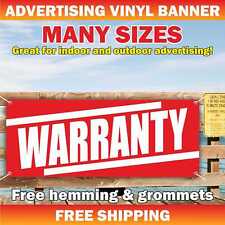 Warranty advertising banner for sale  USA