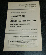 Brentford colchester 1969 for sale  UK