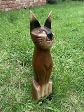 Cute wooden cat for sale  COVENTRY