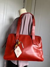 Radley red leather for sale  NOTTINGHAM