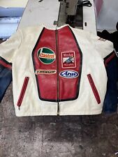 giacca pelle moto vintage usato  Roma