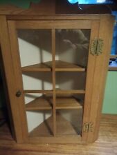 small oak corner cabinet for sale  FAKENHAM