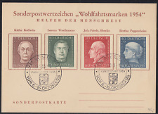 Wohlfahrtsmarken 1954 karte gebraucht kaufen  Peißenberg