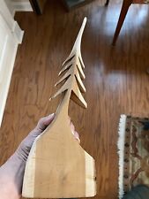 Pino tallado a mano árbol de Navidad ~ 15x5"" decoración del hogar segunda mano  Embacar hacia Argentina