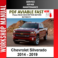 Chevrolet Silverado 2014 2015 2016 2017 servicio manual taller de reparación segunda mano  Embacar hacia Mexico