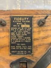 Fidelity blasting machine for sale  Durand