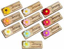 Wooden name badge for sale  Shipping to Ireland