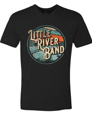 Camiseta retro de colección Little River banda negra algodón unisex segunda mano  Embacar hacia Argentina