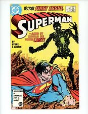 Cómic de Superman #1 1987 casi nuevo John Byrne DC Comics corazón de piedra segunda mano  Embacar hacia Argentina