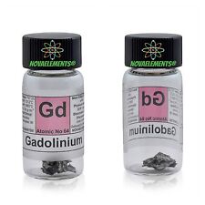 Gadolinium Metal Element 64 Sample 1 Gram 99.95% Shiny Piece in Labeled Vial for sale  Shipping to South Africa