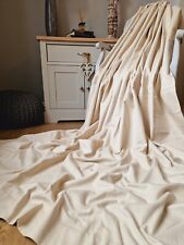HUGE 64x90" MTM Door Curtain LINEN Blend Eyelet CREAM Neutral Full Length 2 of 2 for sale  Shipping to South Africa
