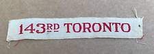 Vintage 143rd toronto for sale  LOOE