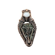 Seraphinite Copper Bestie Gift Tree Of Life And Wire Wrapped Pendant 2.36" for sale  Shipping to South Africa