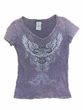 Used, Vocal Embellished Rhinestone Purple Faith Cross Purple T Shirt Women’s Size XL  for sale  Shipping to South Africa