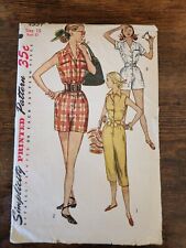 Vintage  Simplicity 4337 COVERALL PLAYSUIT 3 LENGTHS Sewing Pattern Sz 13 UNCUT for sale  Shipping to South Africa