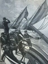 1882 Barcos Navios Evolução de Iates Americanos Ilustrado comprar usado  Enviando para Brazil