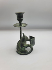 Vintage bronze candle for sale  LONDON