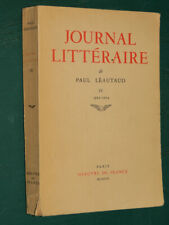 Journal littéraire 1922 d'occasion  Villedieu-sur-Indre