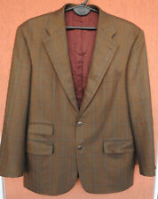 Scabal Cashmere Wool Jacket Blazer Ernst Modelle Brown Herringbone Check (M/L) for sale  Shipping to South Africa