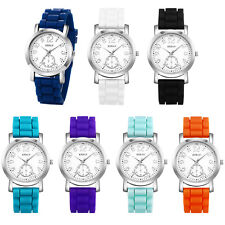 Usado, Relógio de pulso esportivo moda masculino feminino adolescente silicone geléia quartzo para meninos meninas comprar usado  Enviando para Brazil