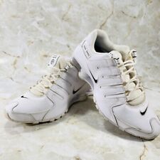 Usado, Tênis Nike Shox NZ PRM M NZ PRM Masculino Tamanho 10 Couro Branco 501524-106 RARO Bom comprar usado  Enviando para Brazil