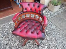 Captains chair red for sale  STONEHOUSE
