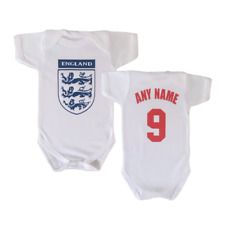 Chaleco de bebé de fútbol americano personalizado Inglaterra Baby Grow, body de bebé de la Copa del Mundo  segunda mano  Embacar hacia Argentina
