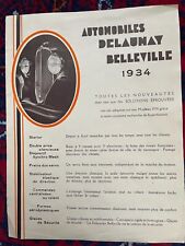 Delaunay belleville depliant d'occasion  La Garenne-Colombes
