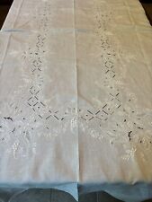 Vintage white embroidered for sale  Hodges
