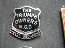 Triumph owners mcc for sale  Shipping to Ireland
