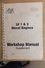 Lister lv1 diesel for sale  BRIDPORT