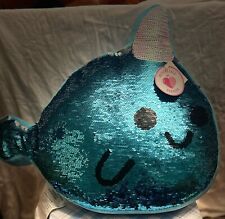 sequin pillow narwhal for sale  Charles Town