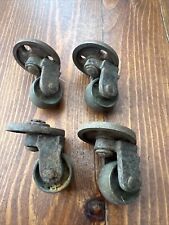 antique brass casters for sale  FOLKESTONE