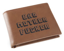 Carteira de Couro Marrom Bolso Moeda Bordada Bad Mother Fu**er em Pulp Fiction comprar usado  Enviando para Brazil